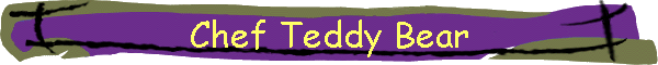 Chef Teddy Bear