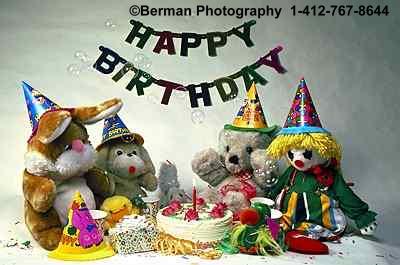 Birthday Party for Teddy Bear and friends.